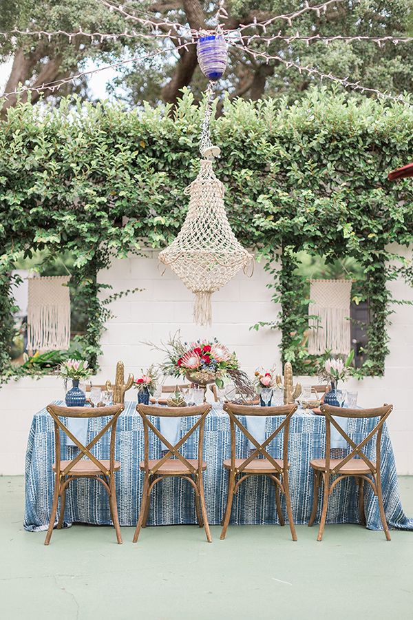 Stylish Blue and Boho Wedding Inspiration Made for the Summer