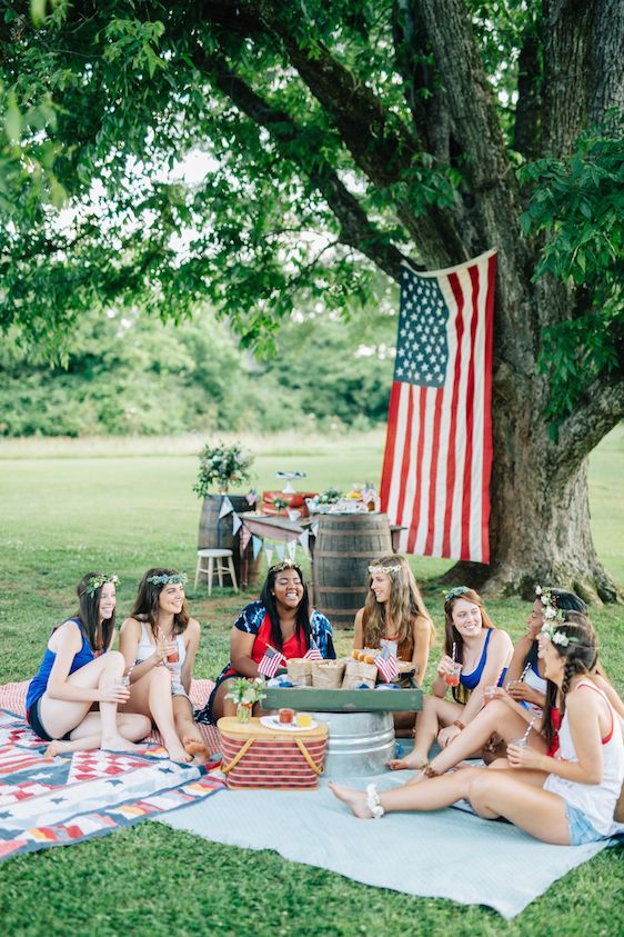  A 4th of July Picnic with Purpose, Shauna Veasey Photography, Concept by Conscious American, Design & Styling by J.Elliot Style, Wildcraft Flowers