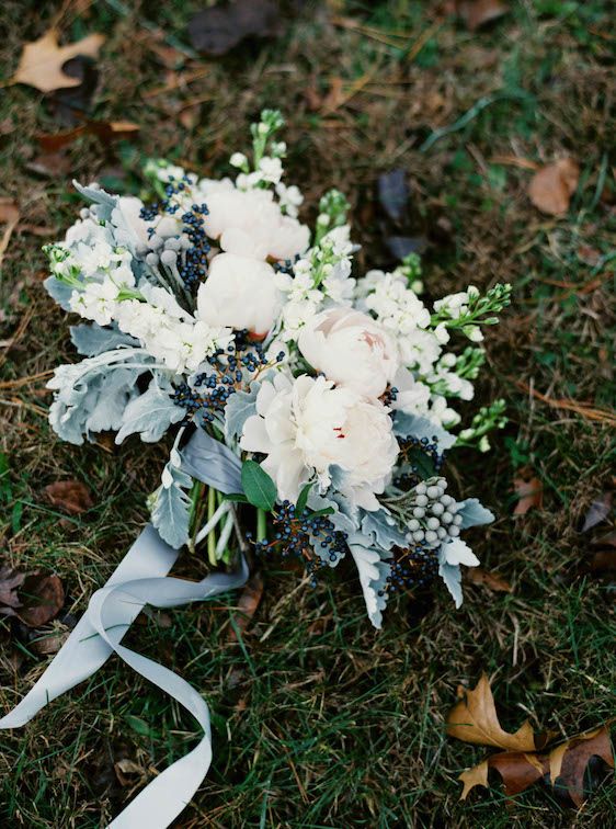  Icy Winter Blues: A Styled Bridal Session, Brianne Photography, He Loves Me Flowers