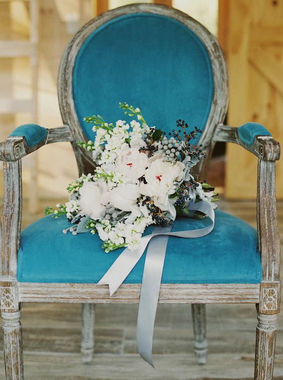  Icy Winter Blues: A Styled Bridal Session, Brianne Photography, He Loves Me Flowers