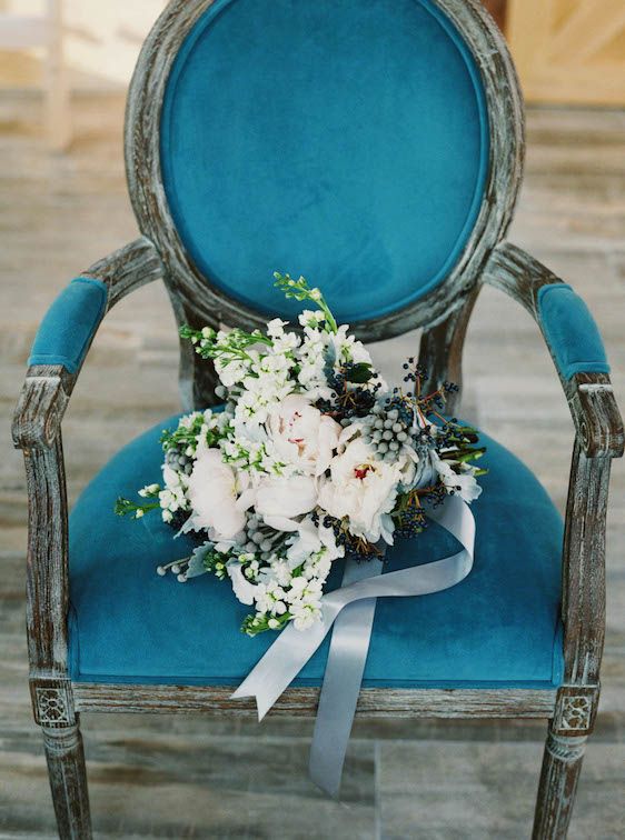  Icy Winter Blues: A Styled Bridal Session, Brianne Photography, He Loves Me Flowers