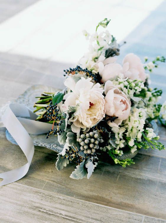  Icy Winter Blues: A Styled Bridal Session, Brianne Photography, He Loves Me Flowers