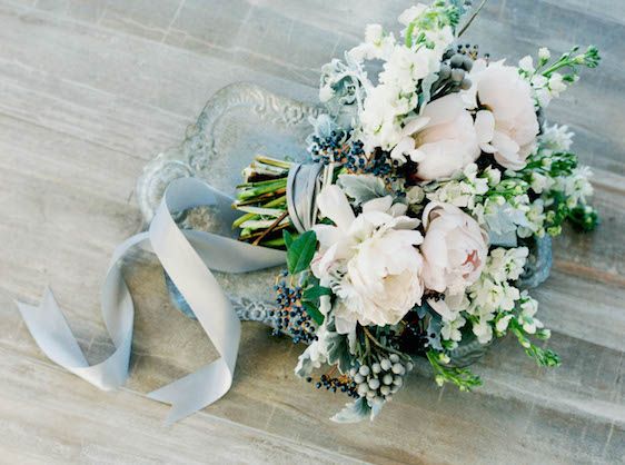  Icy Winter Blues: A Styled Bridal Session, Brianne Photography, He Loves Me Flowers