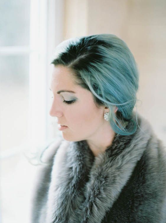  Icy Winter Blues: A Styled Bridal Session, Brianne Photography, He Loves Me Flowers