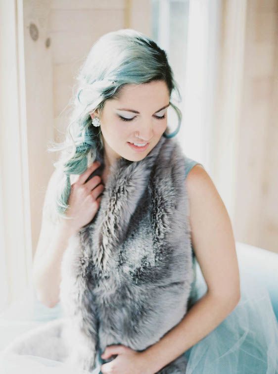  Icy Winter Blues: A Styled Bridal Session, Brianne Photography, He Loves Me Flowers