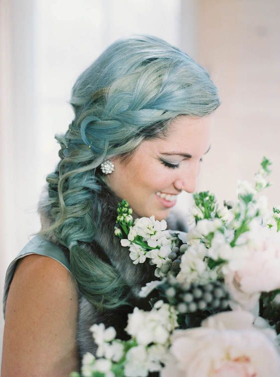  Icy Winter Blues: A Styled Bridal Session, Brianne Photography, He Loves Me Flowers