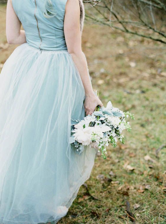  Icy Winter Blues: A Styled Bridal Session, Brianne Photography, He Loves Me Flowers