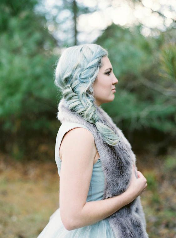  Icy Winter Blues: A Styled Bridal Session, Brianne Photography, He Loves Me Flowers