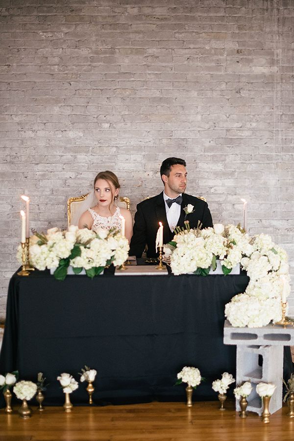 Industrial Wedding Inspiration with a Big Dash of Glam