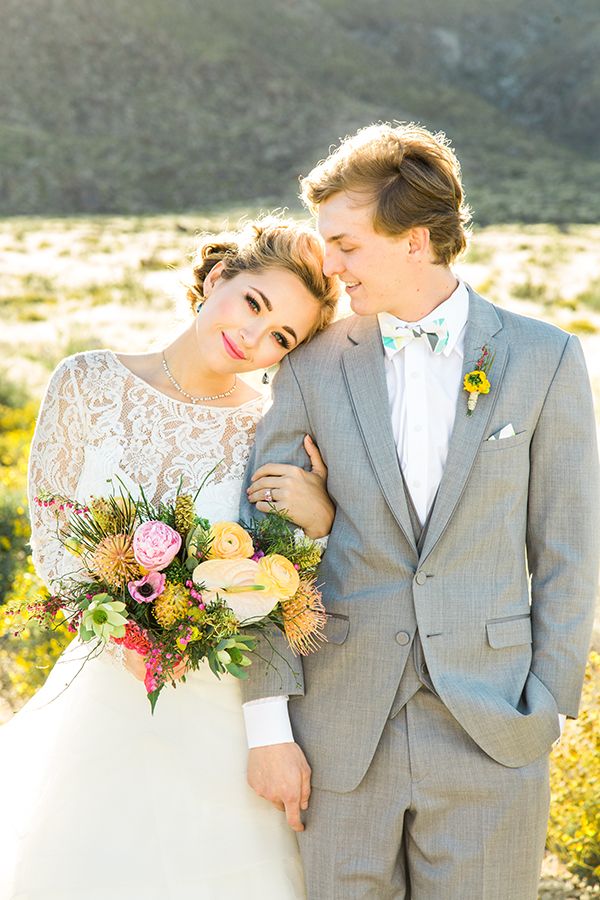 Neon-Popping Wedding Inspiration in Palm Springs