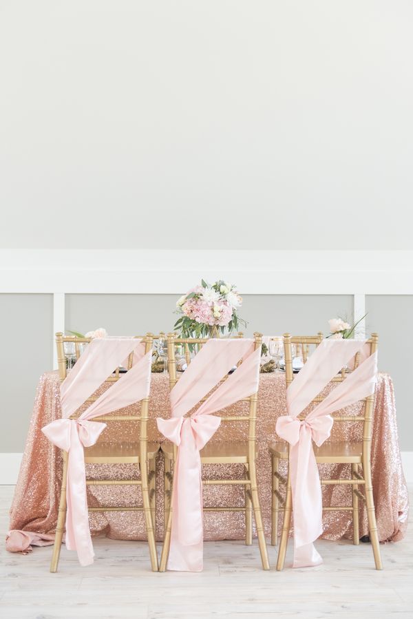 Blush Wedding Inspiration Meets Gold and Glittery Details