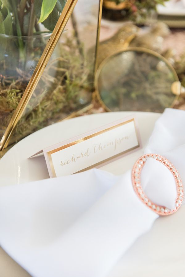 Blush Wedding Inspiration Meets Gold and Glittery Details