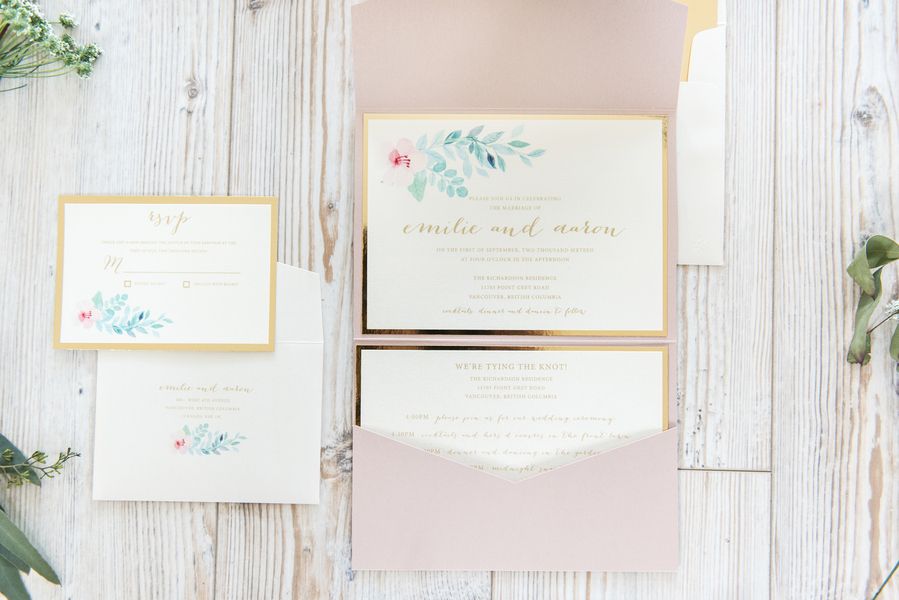 Blush Wedding Inspiration Meets Gold and Glittery Details