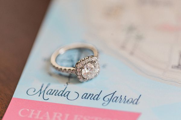  Elegant Coral Wedding in Downtown Charleston