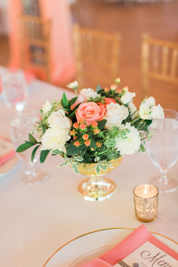 Elegant Coral Wedding in Downtown Charleston