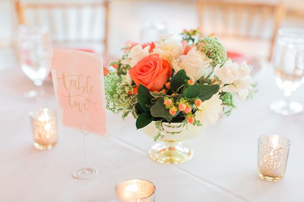  Elegant Coral Wedding in Downtown Charleston