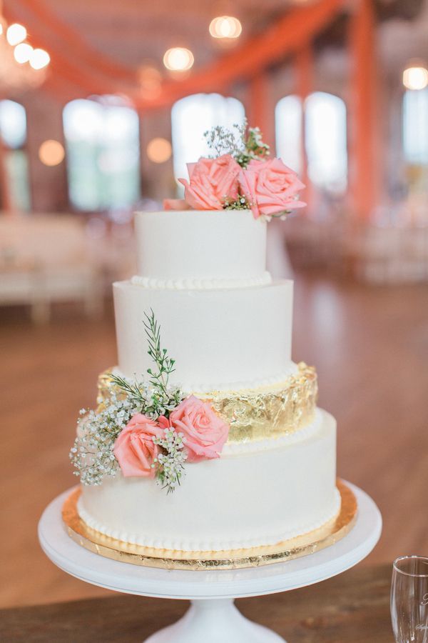  Elegant Coral Wedding in Downtown Charleston