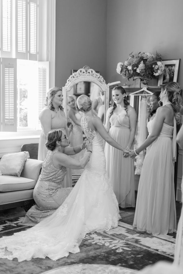  Elegant Coral Wedding in Downtown Charleston