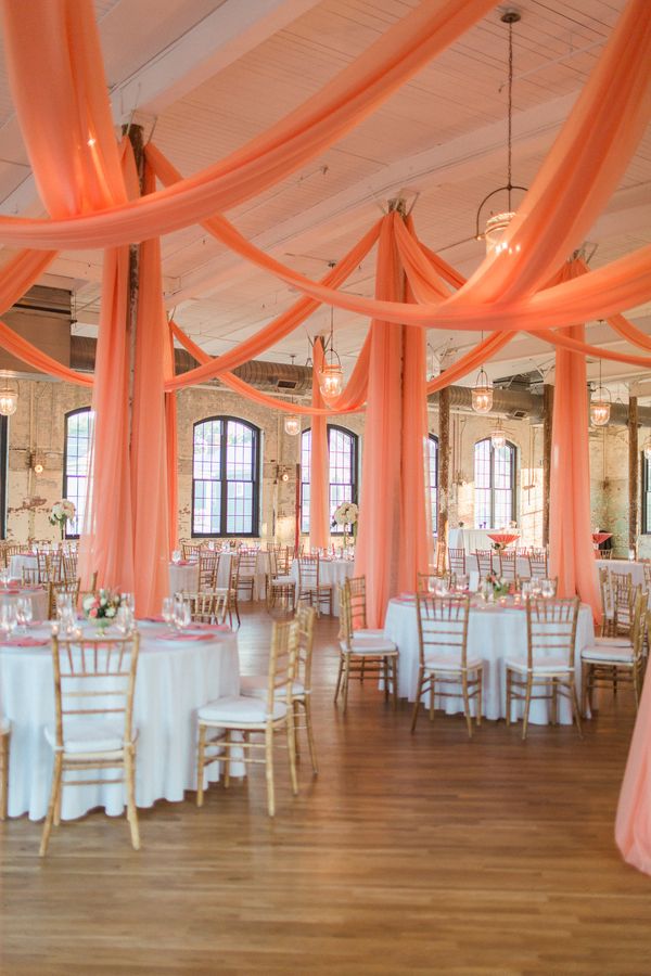  Elegant Coral Wedding in Downtown Charleston