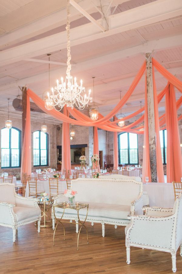  Elegant Coral Wedding in Downtown Charleston