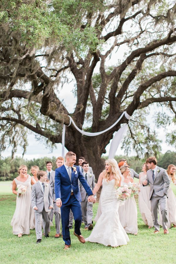  Kelly and Kevin's Plantation Wedding with a Neutral Palette
