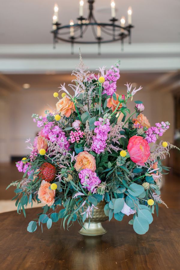  Colorful Florals at This Fun South Carolina Wedding