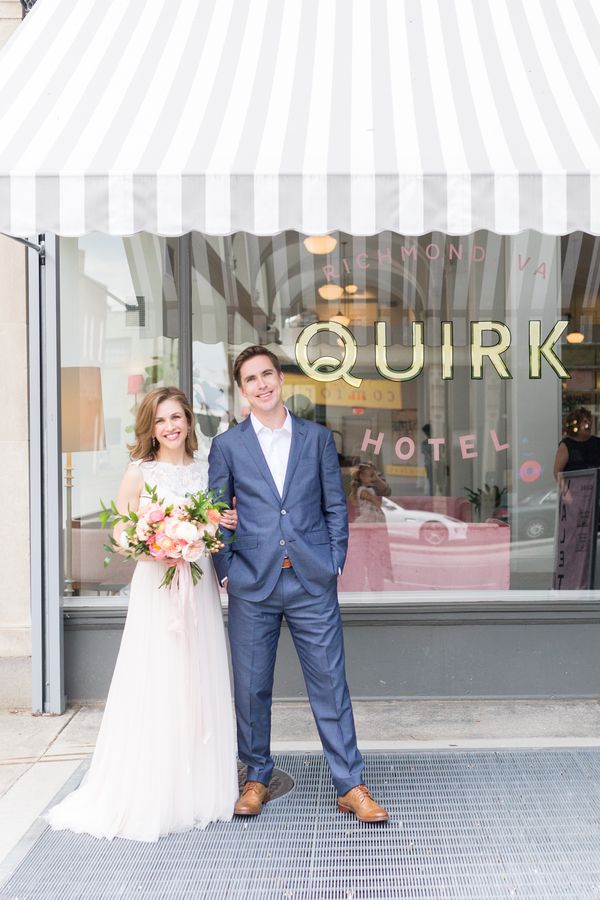 Libby and Nick's Intimate and Trendy Wedding at the Quirk Hotel