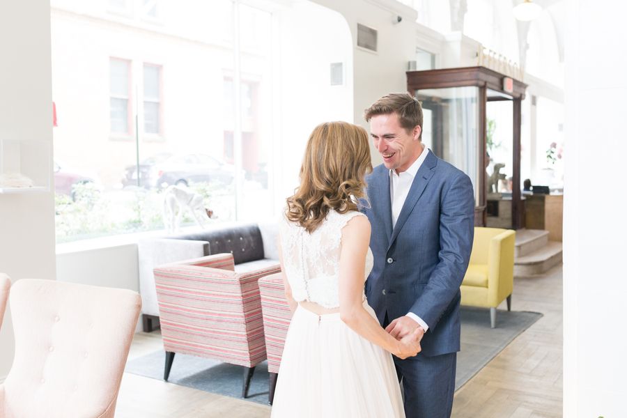 Libby and Nick's Intimate and Trendy Wedding at the Quirk Hotel