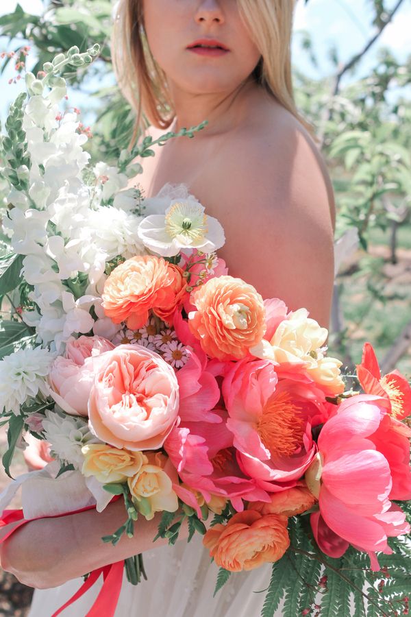  Purple and Pink Bridal Session Among the Cherry Trees