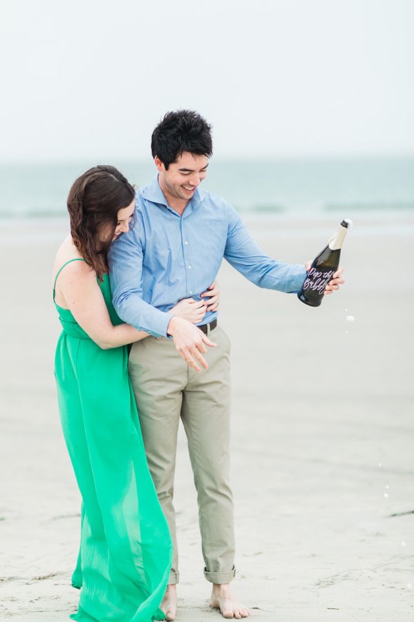  The Sweetest Beach Picnic Engagement Session in La Jolla