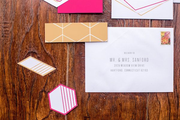  Bold & Colorful Geometric Wedding Inspiration