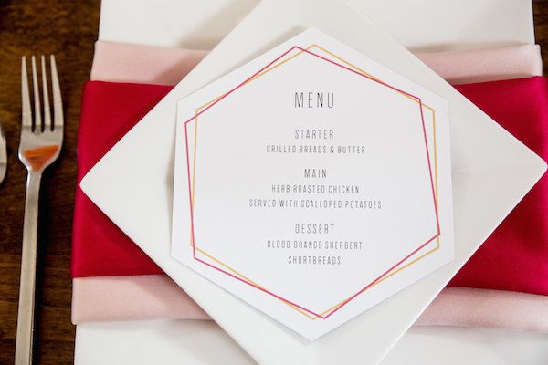  Bold & Colorful Geometric Wedding Inspiration