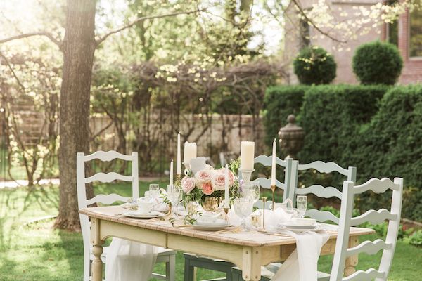  Dusty Blue French Country Wedding Inspo