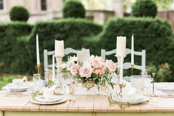  Dusty Blue French Country Wedding Inspo