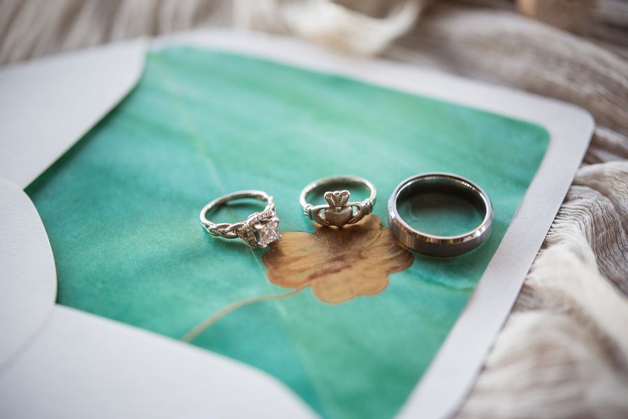 A Rural Irish-Style Wedding with Emerald and Gold