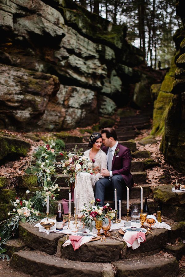  This Berry-Colored Wedding Inspiration Has Us Ready for Fall