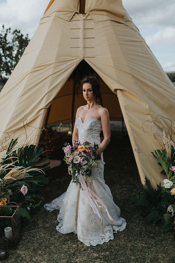 Whimsical Wedding Inspiration with Boho Luxe Style