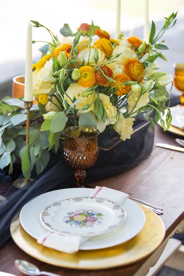 Moody Wedding Inspiration with Pops of Citrus