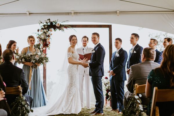  A North Georgia Wedding with Proteas and Plenty of Venezuelan Flair