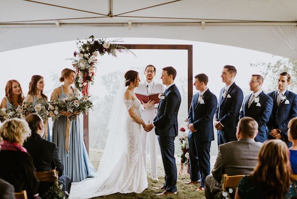  A North Georgia Wedding with Proteas and Plenty of Venezuelan Flair