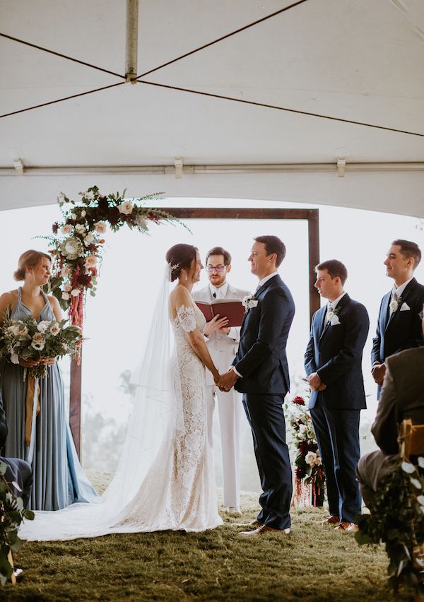  A North Georgia Wedding with Proteas and Plenty of Venezuelan Flair