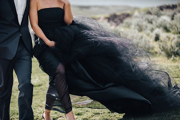 Opulence at a Winery Wedding Inspo with Dark Colors