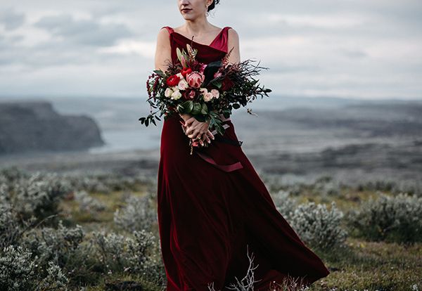 Opulence at a Winery Wedding Inspo with Dark Colors