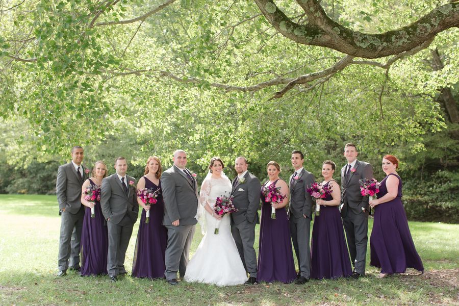 A Vibrant Fuchsia and Purple Pennsylvania Wedding