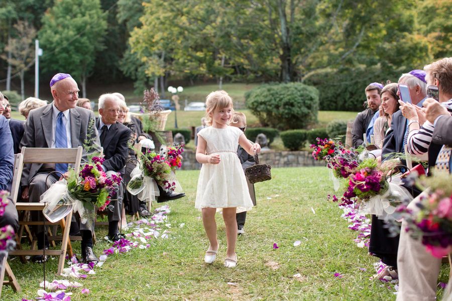 A Vibrant Fuchsia and Purple Pennsylvania Wedding