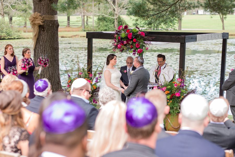 A Vibrant Fuchsia and Purple Pennsylvania Wedding