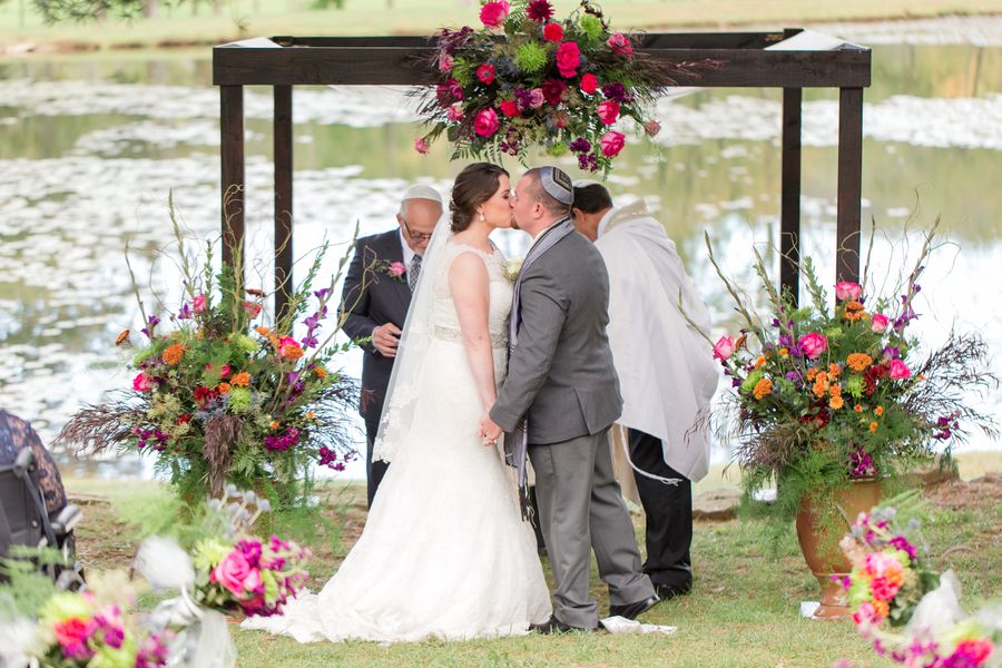 A Vibrant Fuchsia and Purple Pennsylvania Wedding