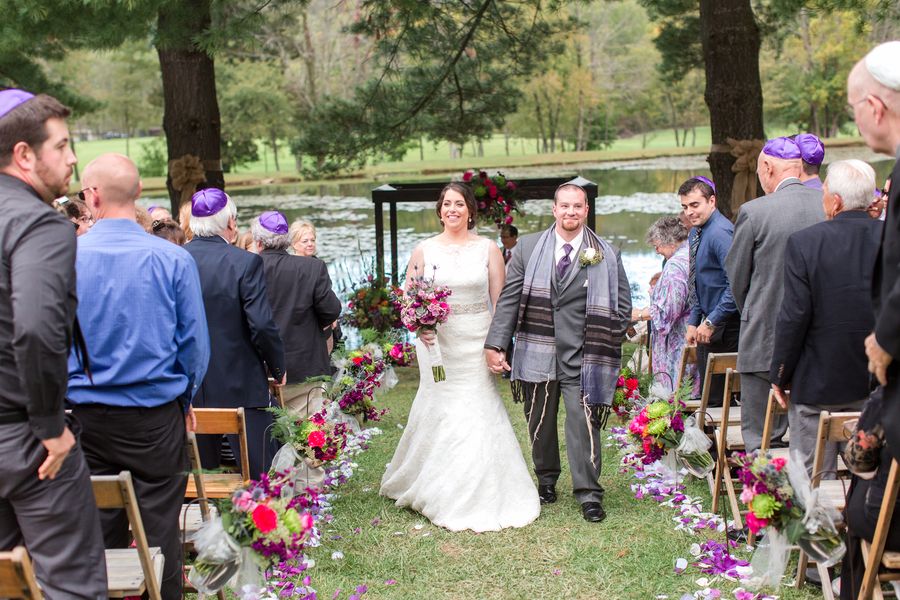 A Vibrant Fuchsia and Purple Pennsylvania Wedding