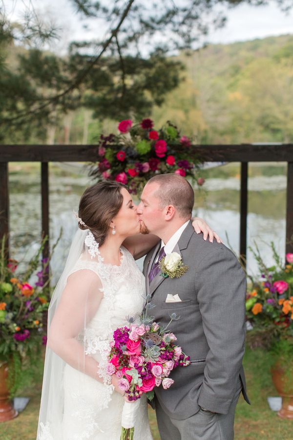 A Vibrant Fuchsia and Purple Pennsylvania Wedding