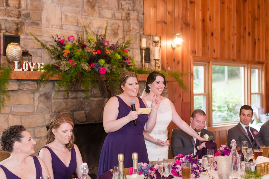 A Vibrant Fuchsia and Purple Pennsylvania Wedding